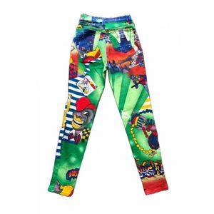 AUTHENTIC GIANNI VERSACE 1992 JAZZ AGE PRINT JEANS